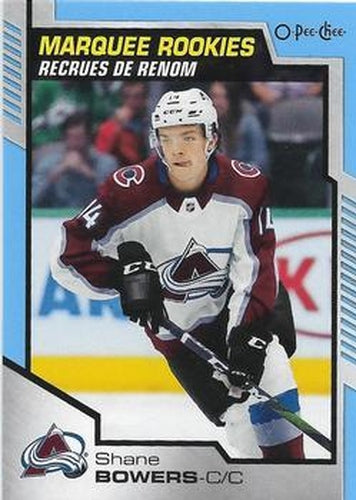 #634 Shane Bowers - Colorado Avalanche - 2020-21 O-Pee-Chee Update Blue Hockey
