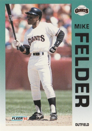 #635 Mike Felder - San Francisco Giants - 1992 Fleer Baseball