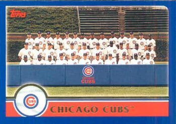 #635 Chicago Cubs - Chicago Cubs - 2003 Topps Baseball