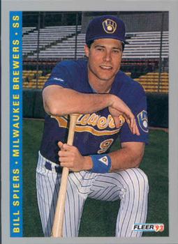 #635 Bill Spiers - Milwaukee Brewers - 1993 Fleer Baseball