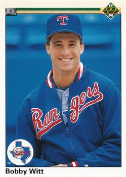 #636 Bobby Witt - Texas Rangers - 1990 Upper Deck Baseball