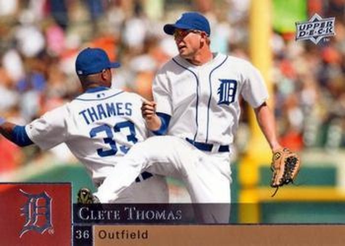 #636 Clete Thomas - Detroit Tigers - 2009 Upper Deck Baseball