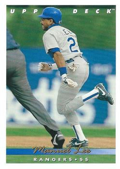 #637 Manuel Lee - Texas Rangers - 1993 Upper Deck Baseball