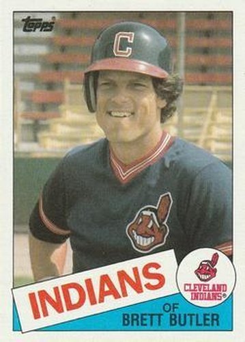 #637 Brett Butler - Cleveland Indians - 1985 Topps Baseball