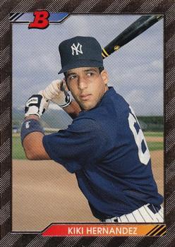 #637 Kiki Hernandez - New York Yankees - 1992 Bowman Baseball