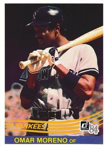 #637 Omar Moreno - New York Yankees - 1984 Donruss Baseball