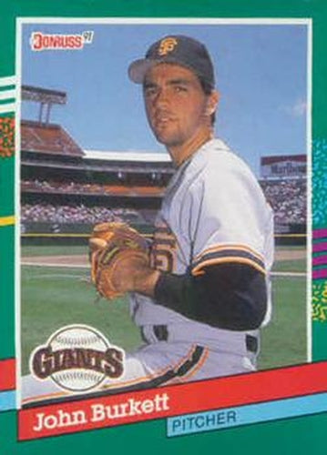 #638 John Burkett - San Francisco Giants - 1991 Donruss Baseball