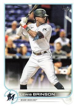 638 Lewis Brinson - Miami Marlins - 2022 Topps Baseball – Isolated