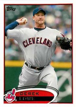 #638 Derek Lowe - Cleveland Indians - 2012 Topps Baseball