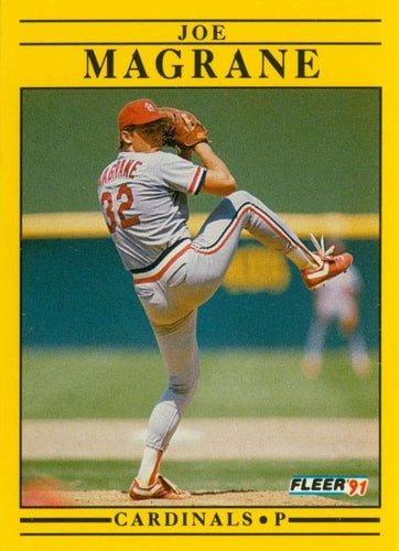 #638 Joe Magrane - St. Louis Cardinals - 1991 Fleer Baseball
