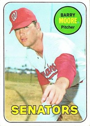 #639 Barry Moore - Washington Senators - 1969 Topps Baseball
