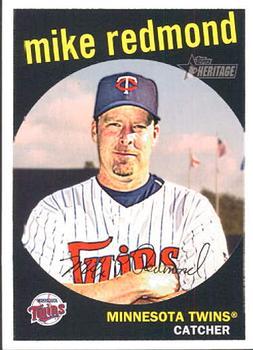 #639 Mike Redmond - Minnesota Twins - 2008 Topps Heritage Baseball