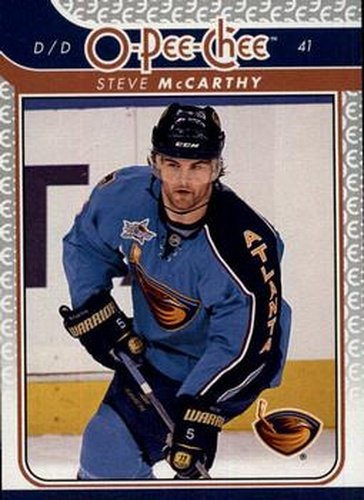 #639 Steve McCarthy - Atlanta Thrashers - 2009-10 O-Pee-Chee Hockey