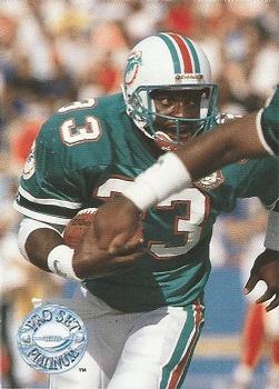 #63 Sammie Smith - Miami Dolphins - 1991 Pro Set Platinum Football