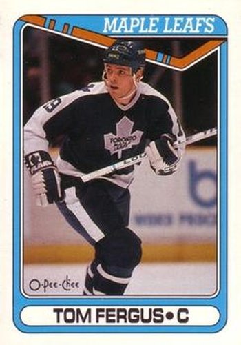 #63 Tom Fergus - Toronto Maple Leafs - 1990-91 O-Pee-Chee Hockey