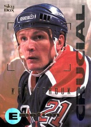 #63 Igor Kravchuk - Edmonton Oilers - 1995-96 SkyBox E-Motion Hockey