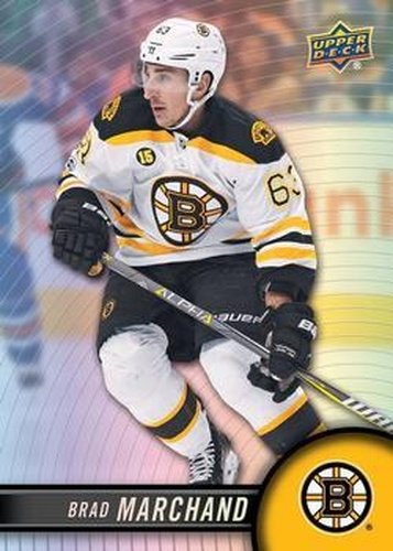 #63 Brad Marchand - Boston Bruins - 2017-18 Upper Deck Tim Hortons Hockey
