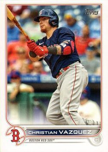 #63 Christian Vazquez - Boston Red Sox - 2022 Topps Baseball