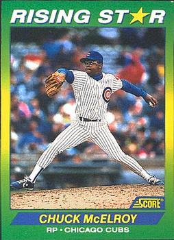 #63 Chuck McElroy - Chicago Cubs - 1992 Score 100 Rising Stars Baseball