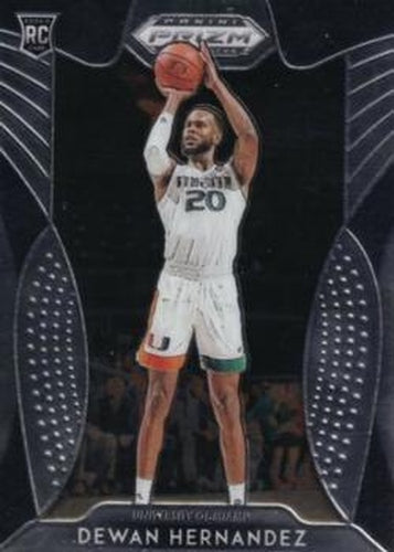 #63 Dewan Hernandez - Miami Hurricanes - 2019 Panini Prizm Draft Picks Basketball