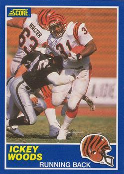 #63 Ickey Woods - Cincinnati Bengals - 1989 Score Football