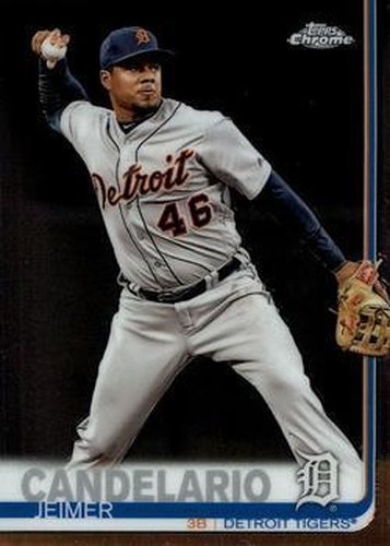 #63 Jeimer Candelario - Detroit Tigers - 2019 Topps Chrome Baseball