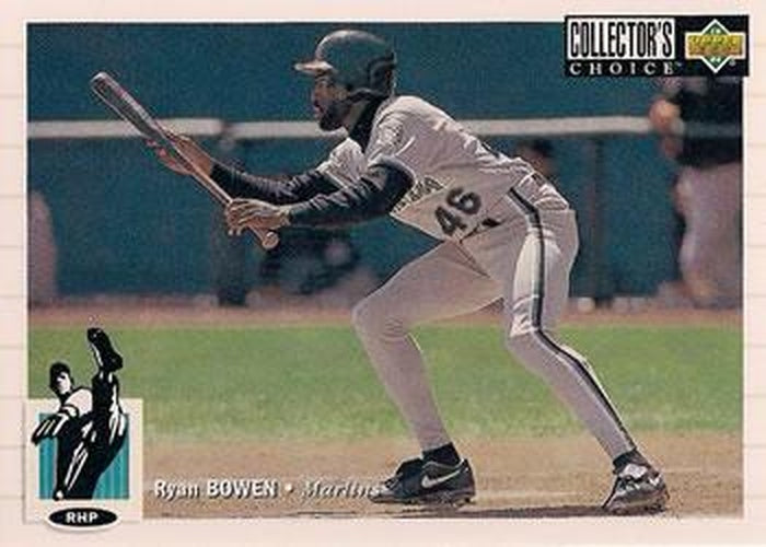 #63 Ryan Bowen - Florida Marlins - 1994 Collector's Choice Baseball