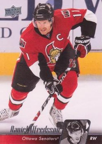 #63 Daniel Alfredsson - Ottawa Senators - 2010-11 Upper Deck Hockey