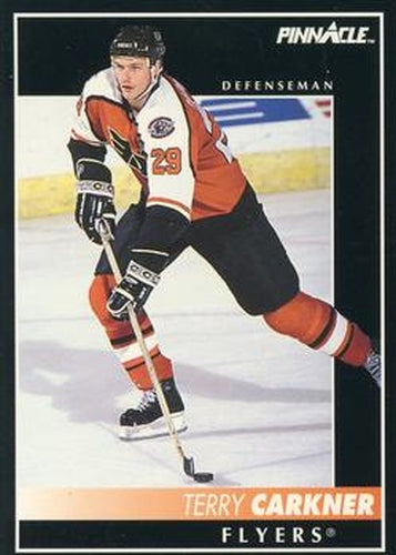 #63 Terry Carkner - Philadelphia Flyers - 1992-93 Pinnacle Canadian Hockey