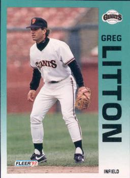 #640 Greg Litton - San Francisco Giants - 1992 Fleer Baseball
