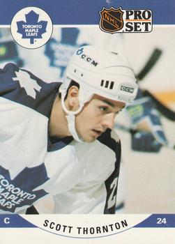 #640 Scott Thornton - Toronto Maple Leafs - 1990-91 Pro Set Hockey