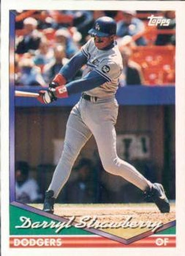 #640 Darryl Strawberry - Los Angeles Dodgers - 1994 Topps Baseball