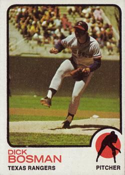 #640 Dick Bosman - Texas Rangers - 1973 Topps Baseball