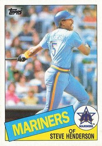 #640 Steve Henderson - Seattle Mariners - 1985 Topps Baseball