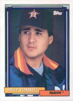 #640 Xavier Hernandez - Houston Astros - 1992 Topps Baseball