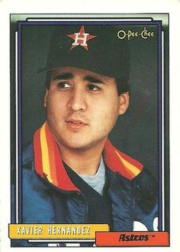 #640 Xavier Hernandez - Houston Astros - 1992 O-Pee-Chee Baseball