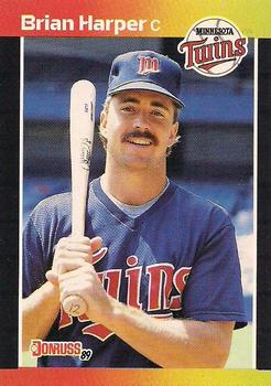 #641 Brian Harper - Minnesota Twins - 1989 Donruss Baseball