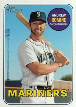 #641 Andrew Romine - Seattle Mariners - 2018 Topps Heritage Baseball