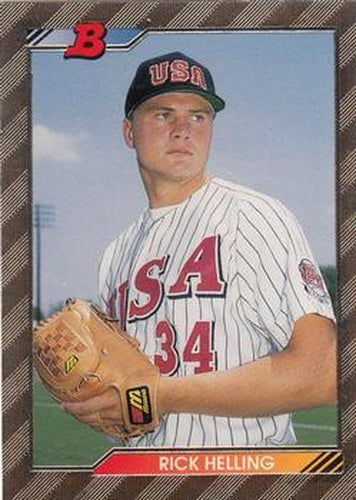 #641 Rick Helling - USA - 1992 Bowman Baseball