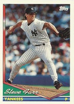 #641 Steve Farr - New York Yankees - 1994 Topps Baseball