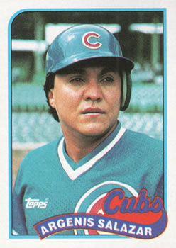 #642 Argenis Salazar - Chicago Cubs - 1989 Topps Baseball
