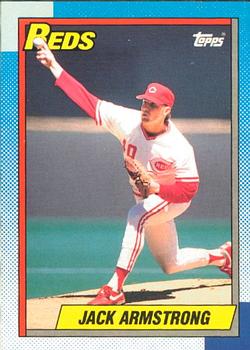 #642 Jack Armstrong - Cincinnati Reds - 1990 O-Pee-Chee Baseball
