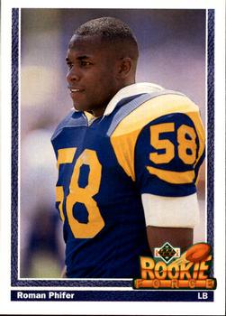 #642 Roman Phifer - Los Angeles Rams - 1991 Upper Deck Football