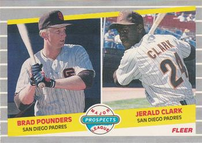 #642 Brad Pounders / Jerald Clark - San Diego Padres - 1989 Fleer Baseball