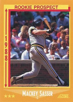 #642 Mackey Sasser - Pittsburgh Pirates - 1988 Score Baseball