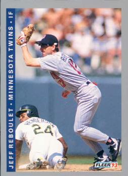 #642 Jeff Reboulet - Minnesota Twins - 1993 Fleer Baseball