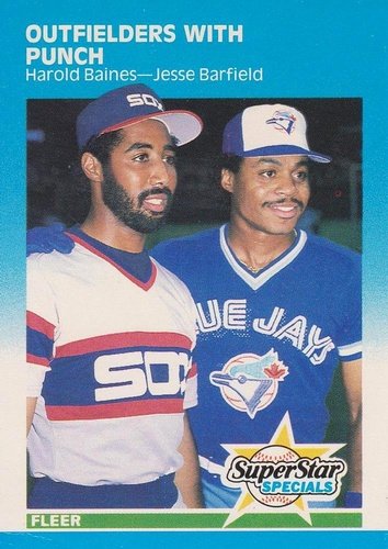 #643 Harold Baines / Jesse Barfield - Chicago White Sox / Toronto Blue Jays - 1987 Fleer Baseball