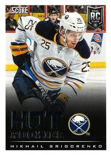#643 Mikhail Grigorenko - Buffalo Sabres - 2013-14 Score Hockey