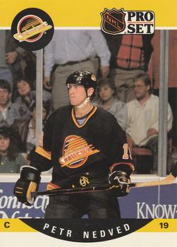 #643 Petr Nedved - Vancouver Canucks - 1990-91 Pro Set Hockey