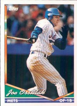 #643 Joe Orsulak - New York Mets - 1994 Topps Baseball